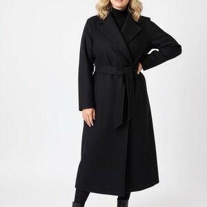 Zara Black Belted Coat